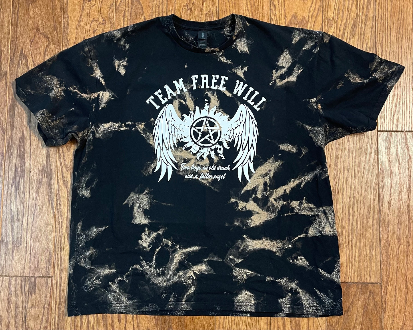 SPN Black and bleached shirt