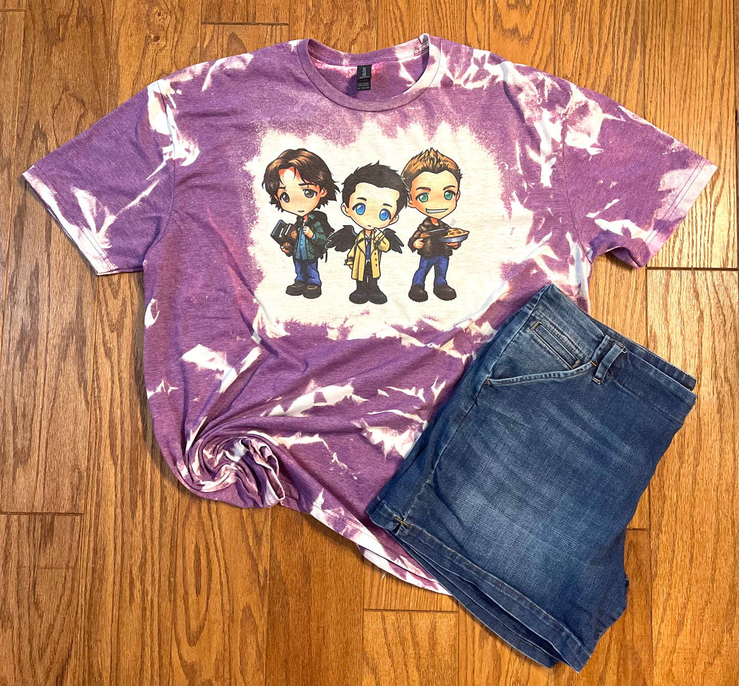 SPN Cartoon Bleached Shirt