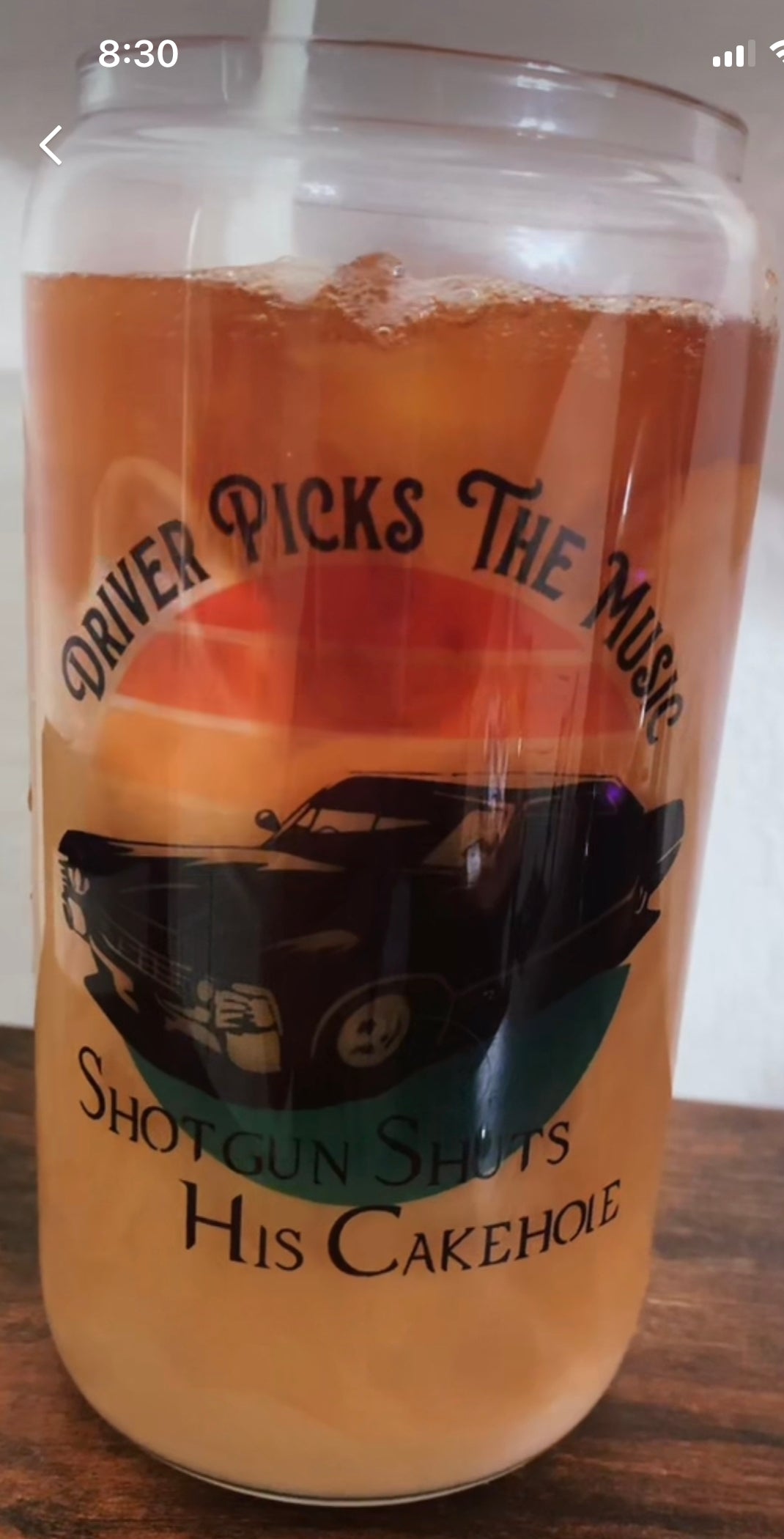 SPN themed glass coffee/beer jar