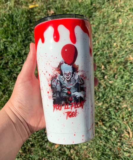 Pennywise Blood drip Tumbler Glow in the dark