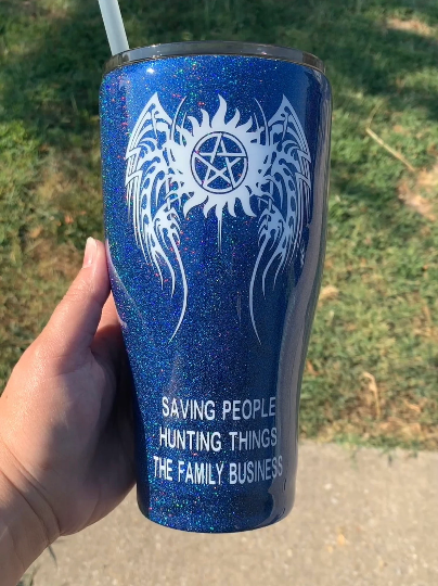 SPN Wiseman glittered 30oz modern curve tumblers