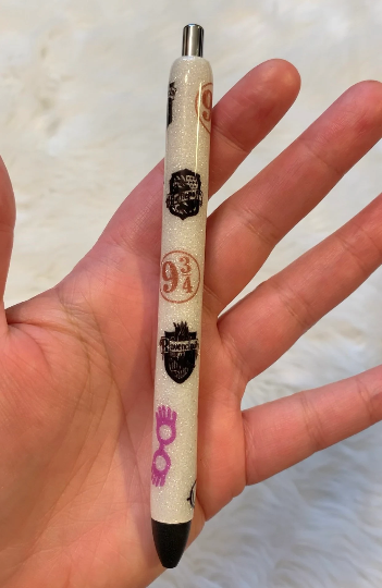 Glitter Pen, HP Pen, Fandom Gift, Wizard pen, Papermate inkjoy gel pen