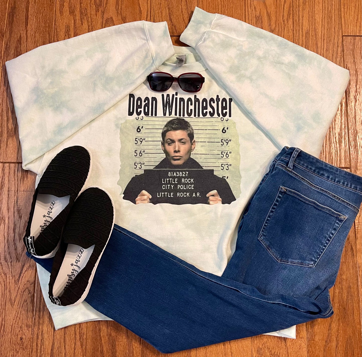 Dean Mugshot Tie Dye Sweatshirt