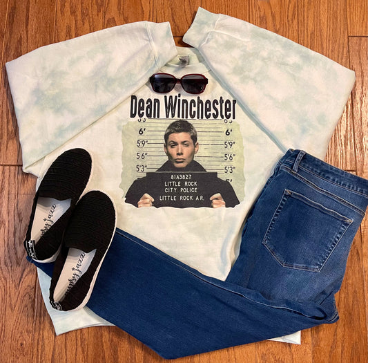 Dean Mugshot Tie Dye Sweatshirt