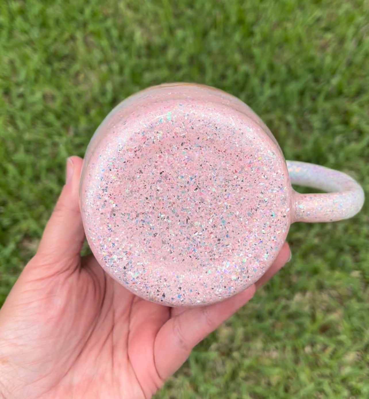Fuck Off Glittered coffee mug