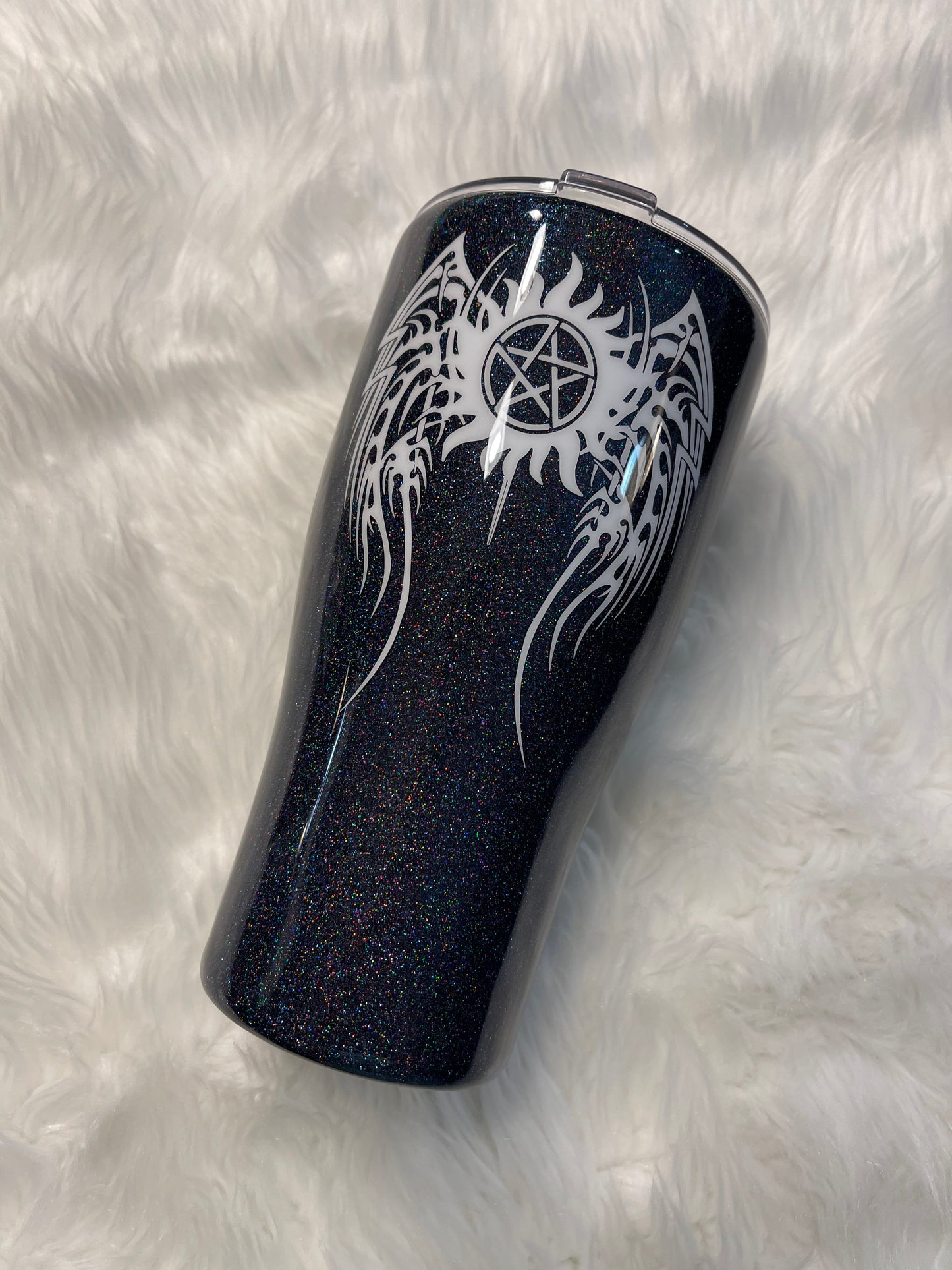 SPN 30oz Curved Glittered Tumblers.