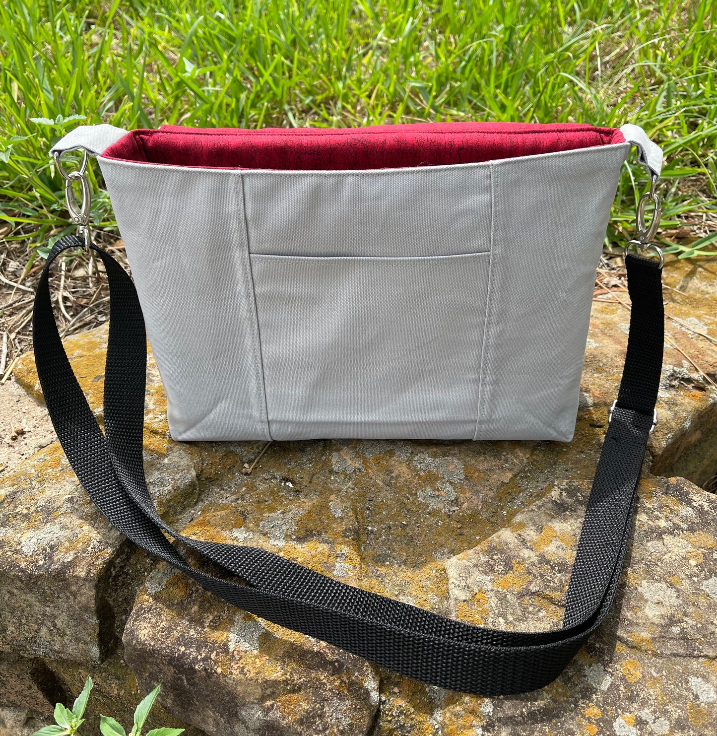 Embroidered Mini Messenger Bag