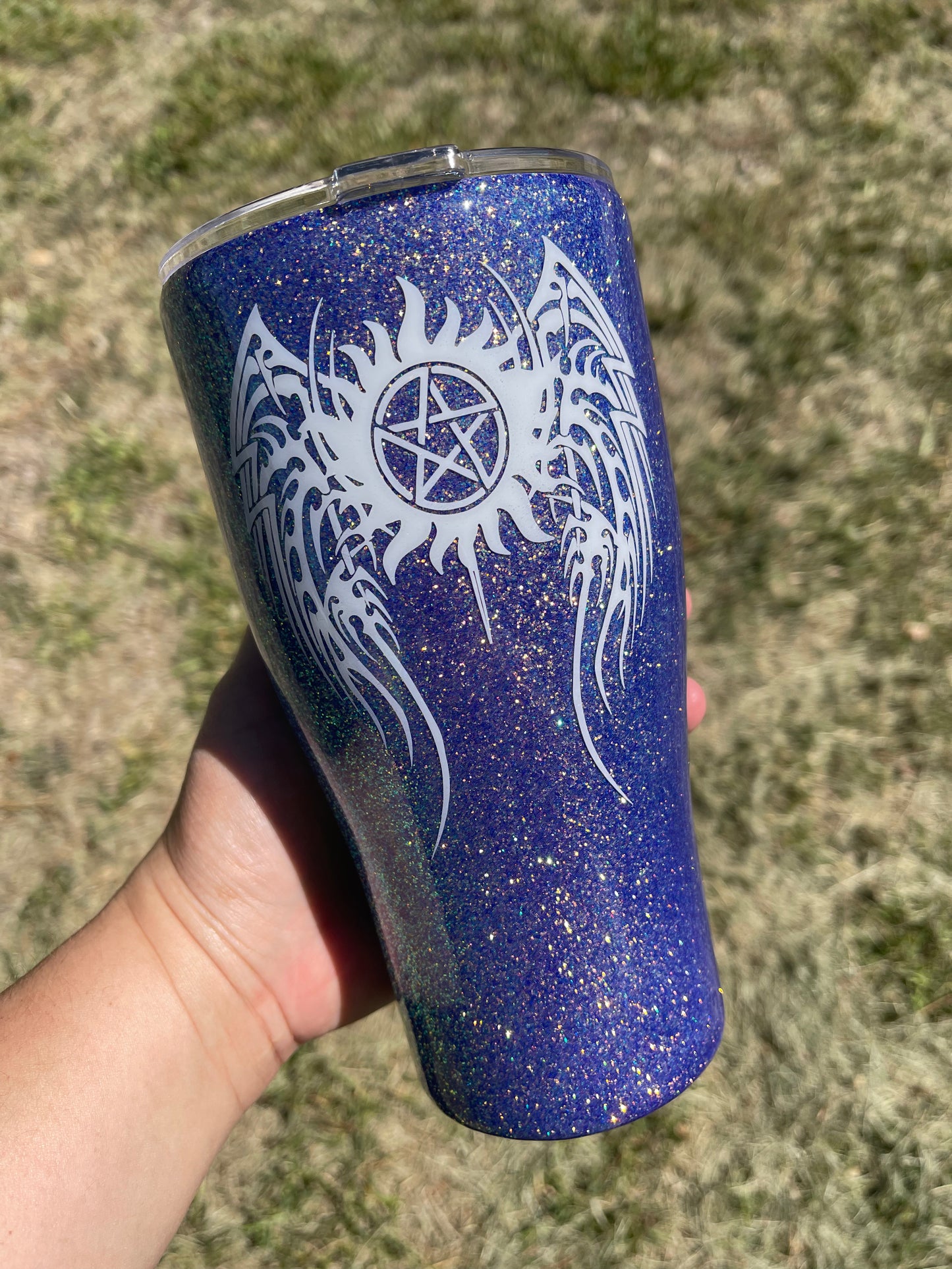 SPN 30oz Curved Glittered Tumblers.