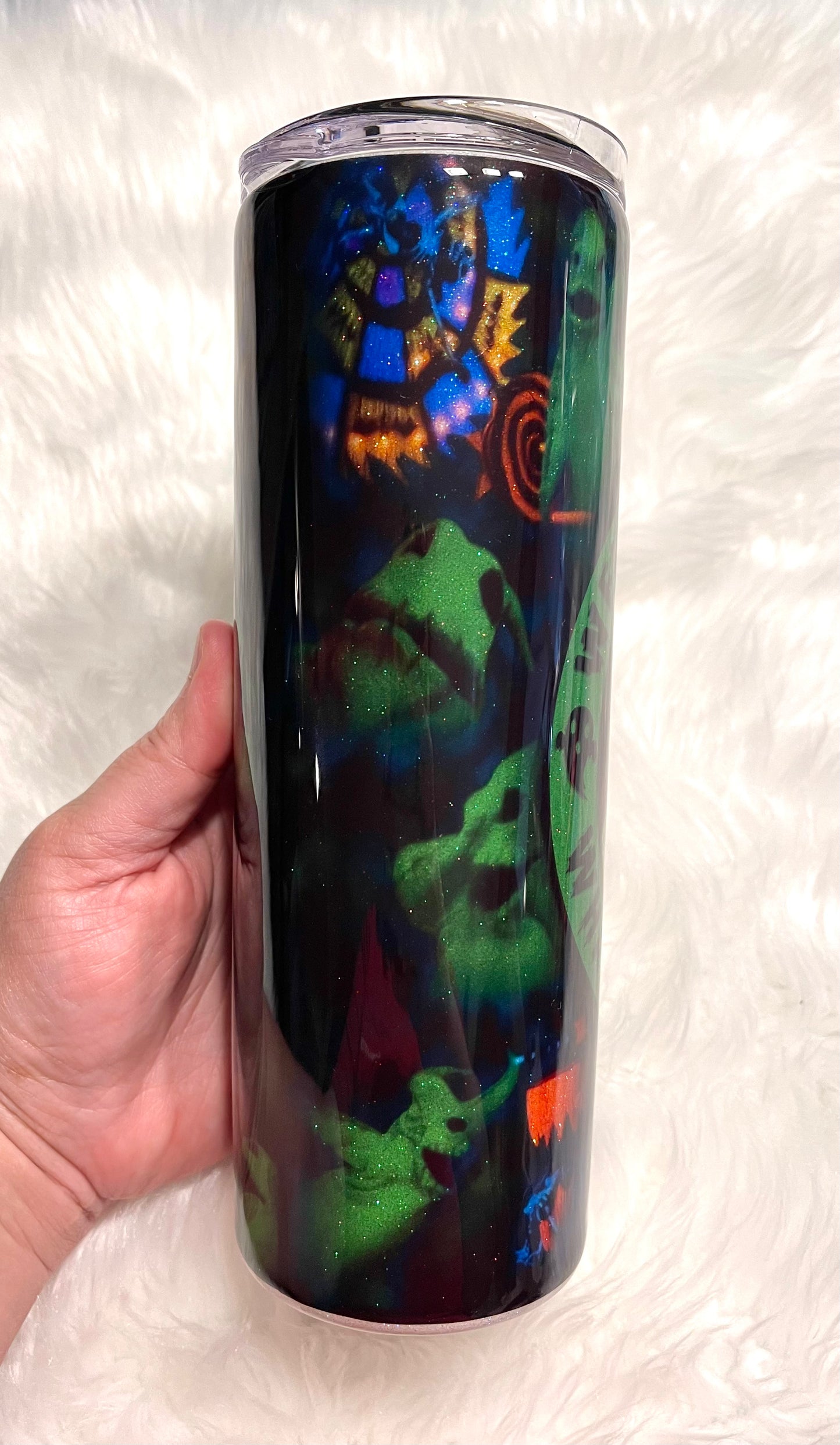 OB 20oz skinny glitter tumbler