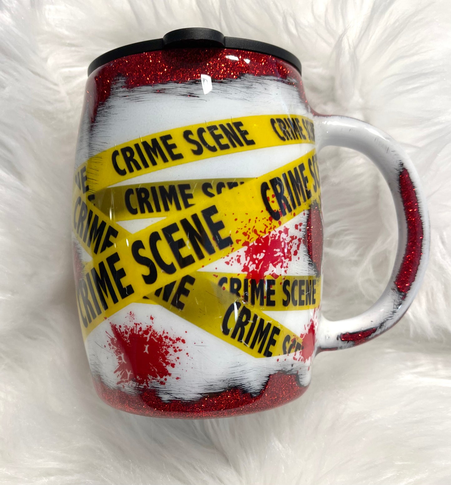 Criminal 14oz distressed mug tumbler