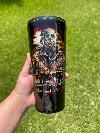Michael Myers tumbler