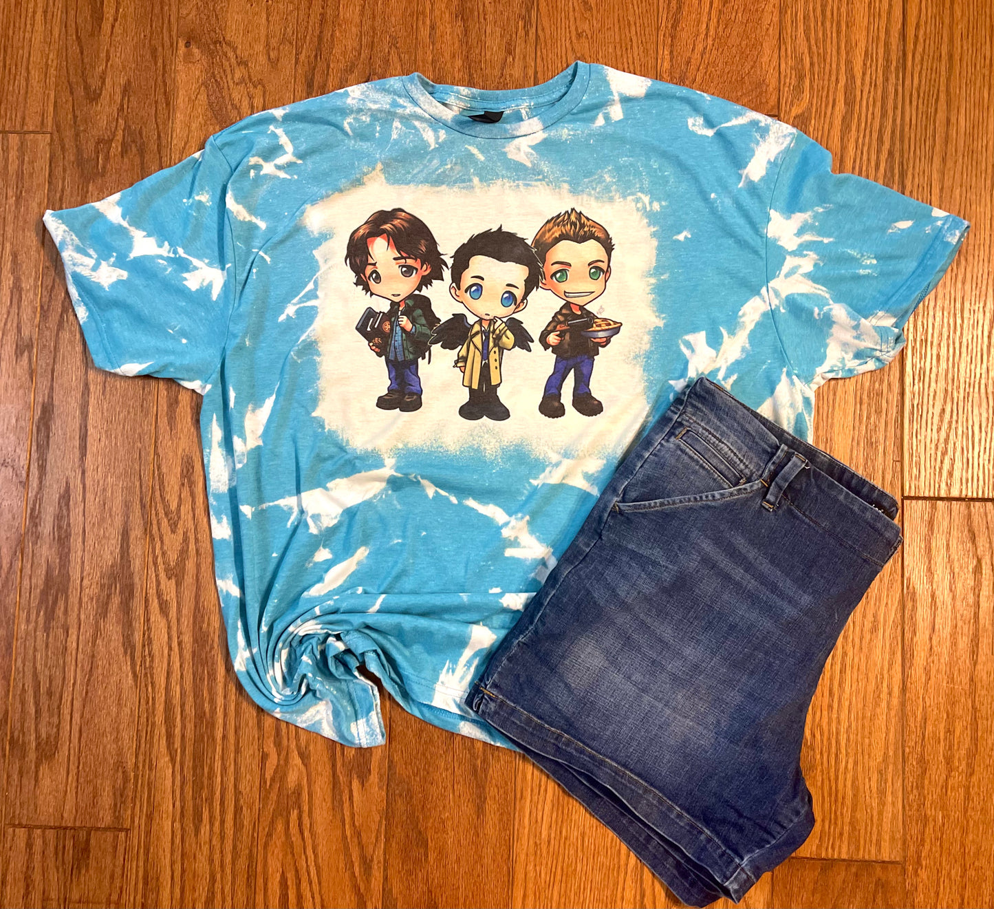 SPN Cartoon Bleached Shirt