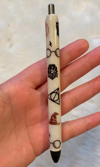Glitter Pen, HP Pen, Fandom Gift, Wizard pen, Papermate inkjoy gel pen