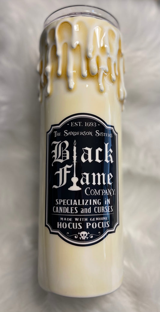 Candle themed tumbler