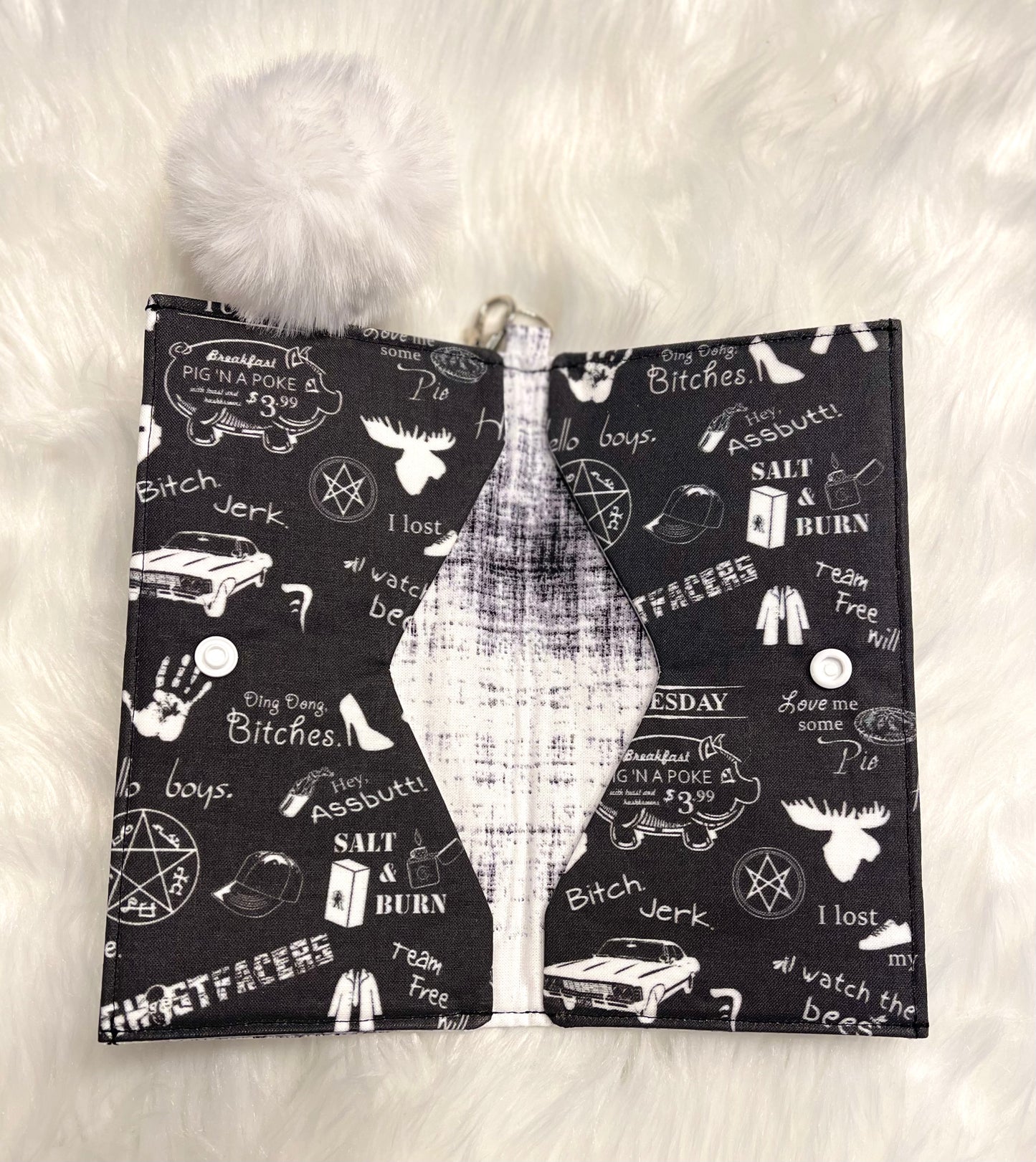 SPN cellphone wallet wristlet w/key fob