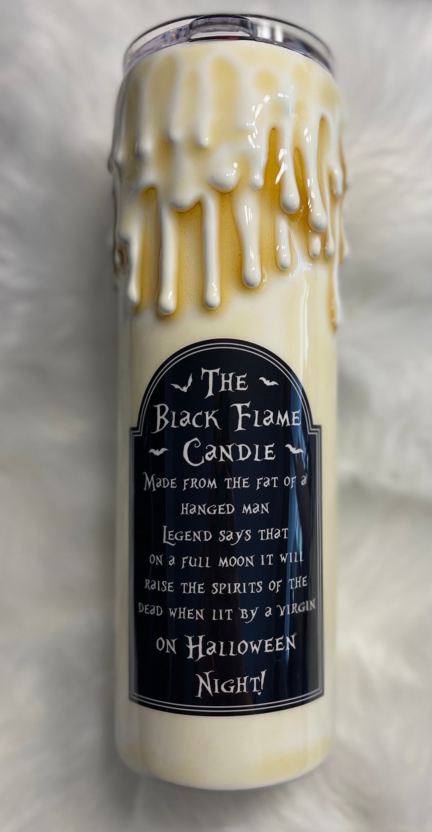 Candle themed tumbler