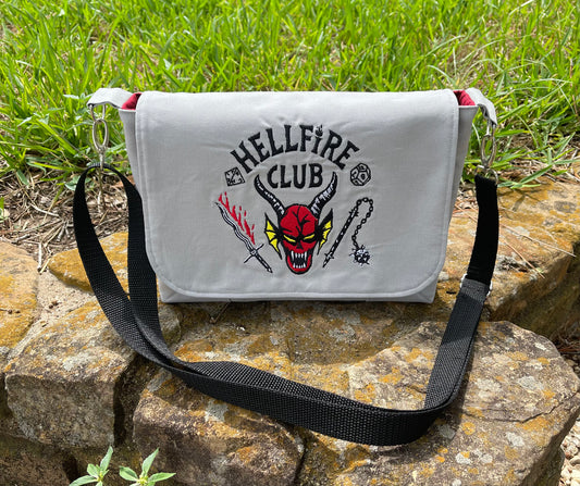 Embroidered Mini Messenger Bag