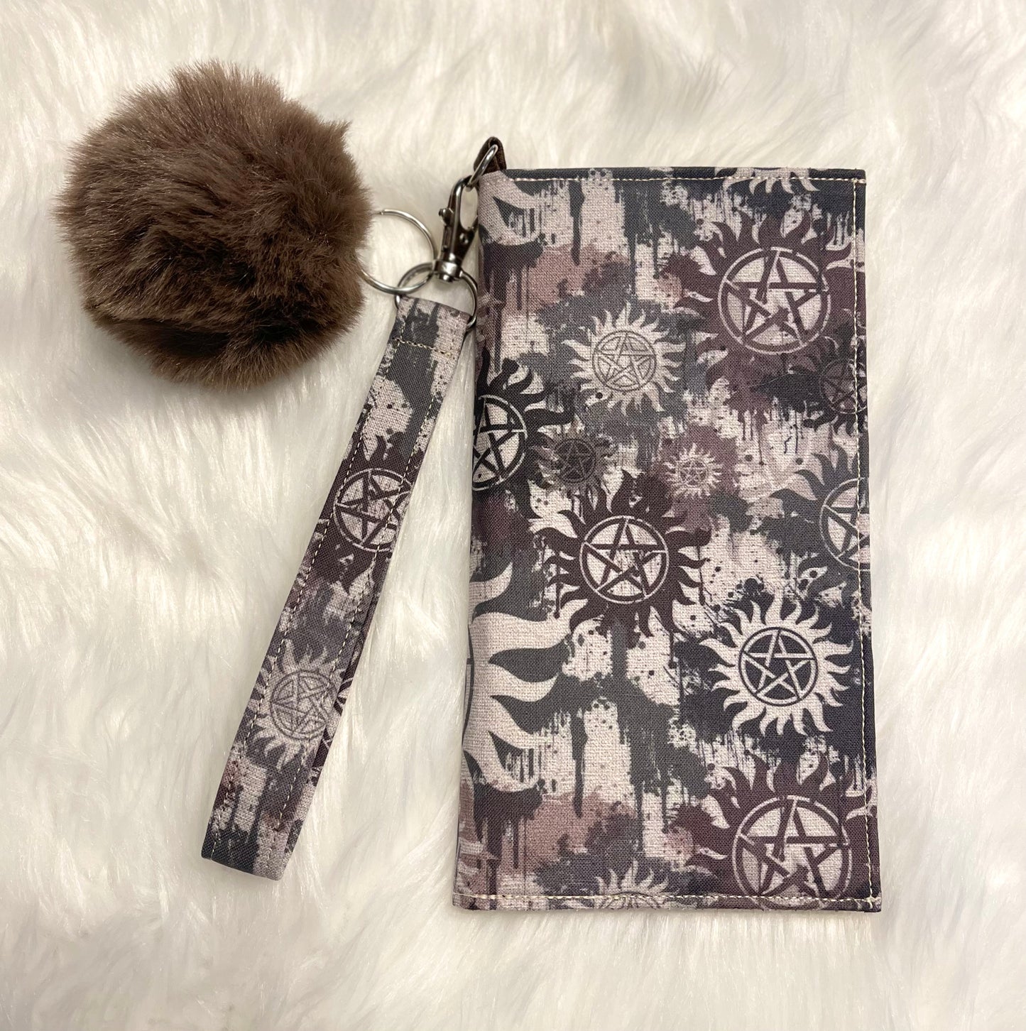 SPN cellphone wallet wristlet w/key fob
