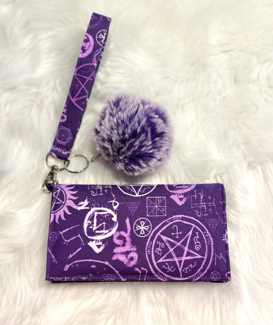 SPN cellphone wallet wristlet w/key fob