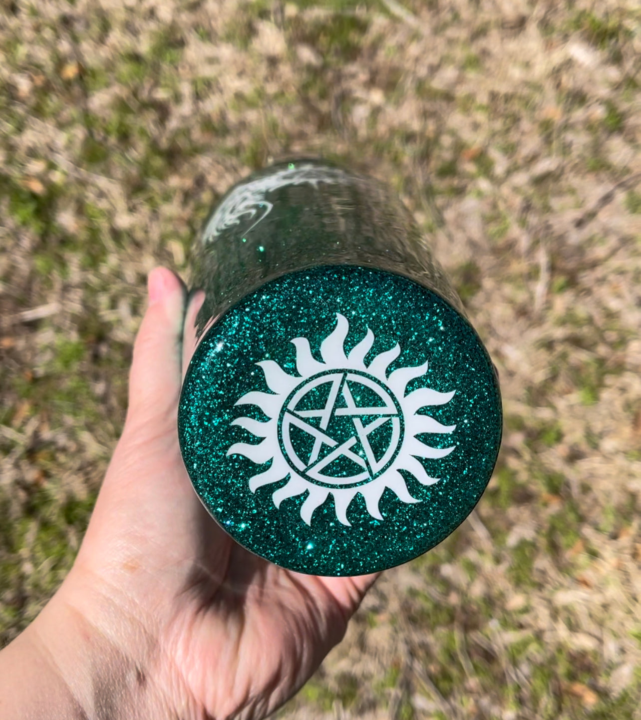 SPN 32oz Tapered Glittered Tumbler
